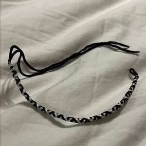 Black and White Braided Bracelet